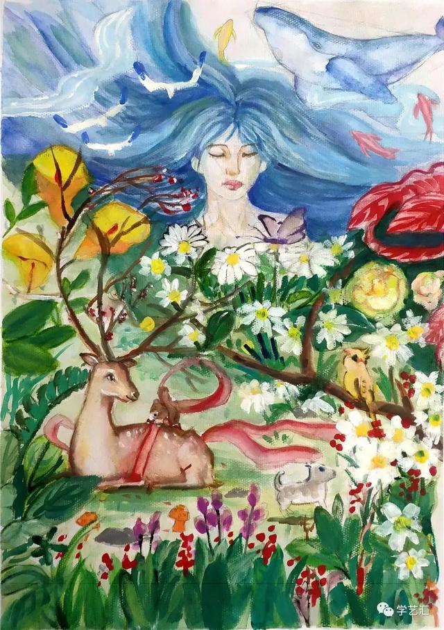 画作晨曦之光荣获一等奖,艺术与灵感的完美碰撞全国一等奖的画